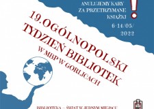 Przejdź do - 19. Ogólnopolski Tydzień Bibliotek w MBP w Gorlicach